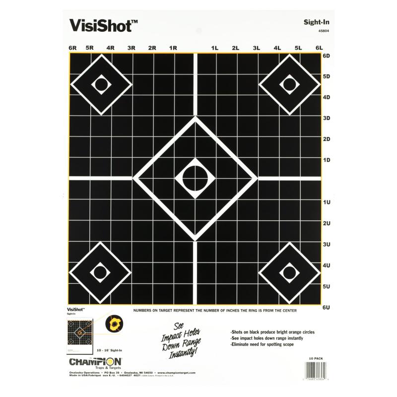 VisiShot 13x18 Inch Sight-In Target 10 Per Pack