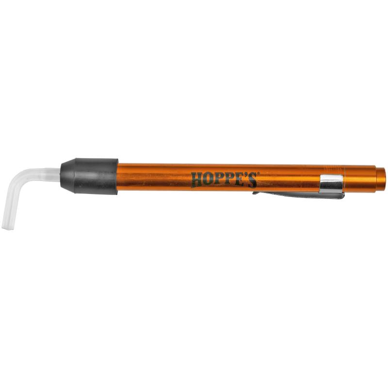 Bore Light With Curved Fiber Optic Tip