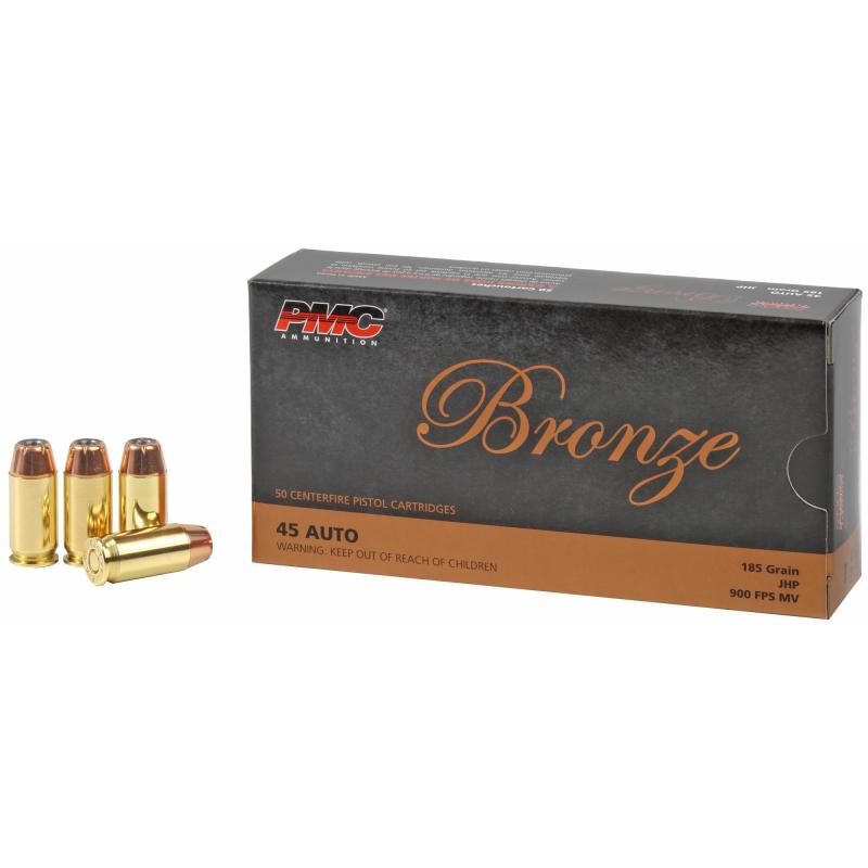 Bronze Line .45 ACP 185 Grain Jacketed Hollow Point