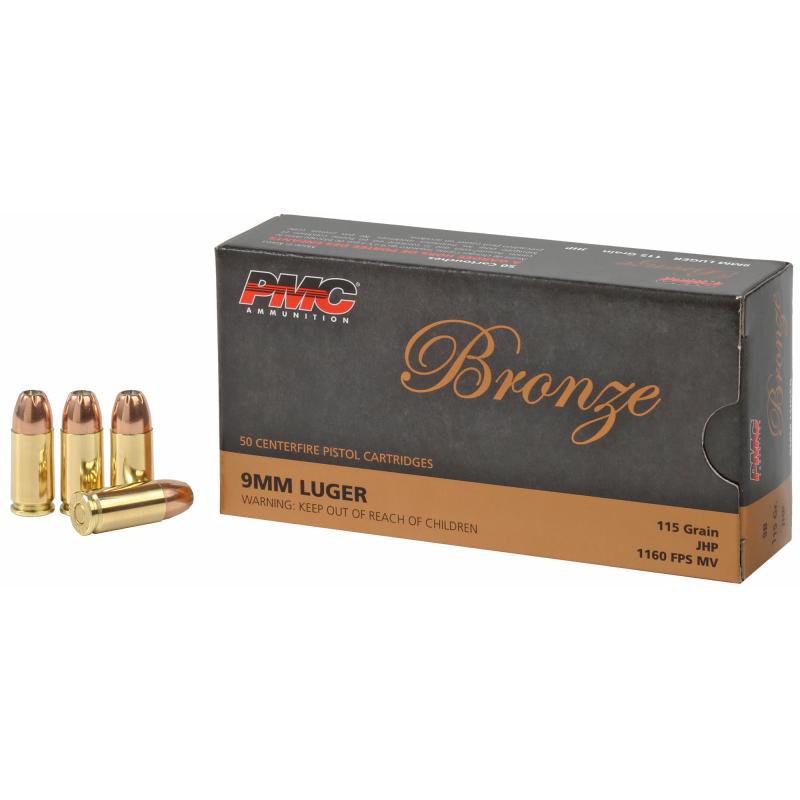 Bronze Line 9mm Luger 115 Grain Jacketed Hollow Point