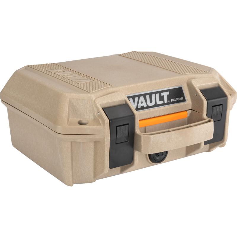 V100C, Vault Small Handgun Case, With Foam, 12.28" x 12.03" x 5.16", Tan VCV100-0020-TAN