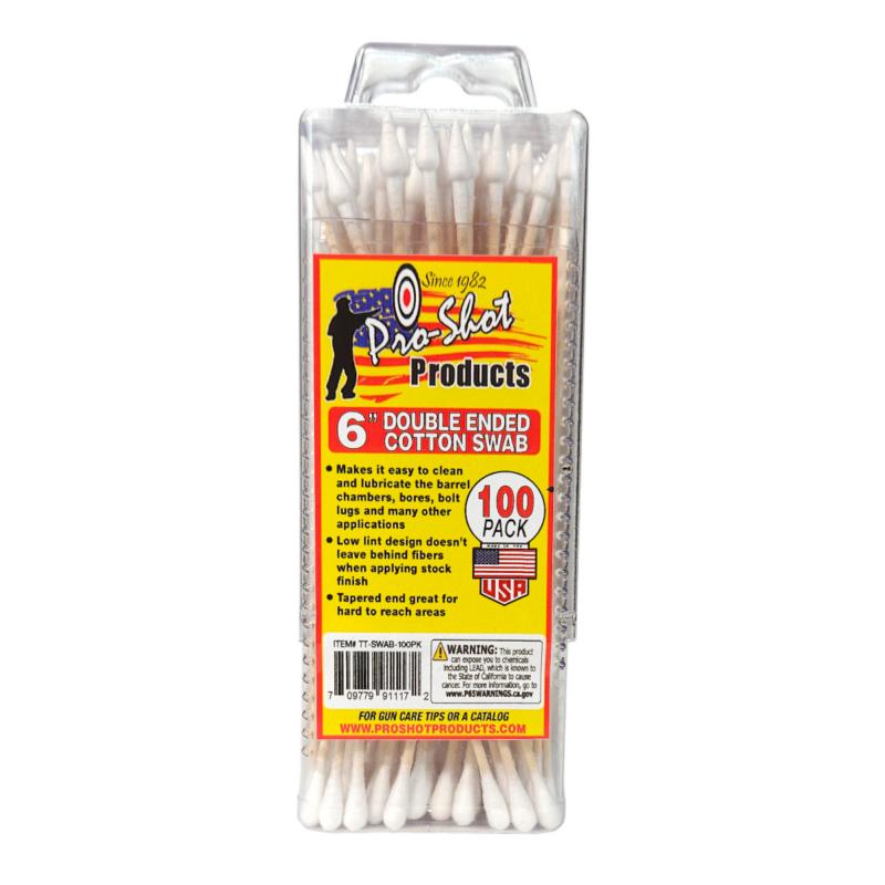 Cotton Swab, 6", Tapered and Regular Tip, 100 Per Pack TT-SWAB-100PK