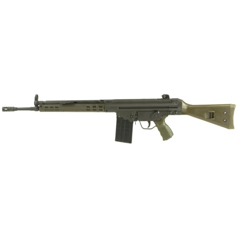 Model PTR91GI .308 Winchester/7.62 NATO 18 Inch Match Grade H&K Profile Tapered Barrel Parkerized Finish Special Edition Green Fixed Polymer Stock 20 Round