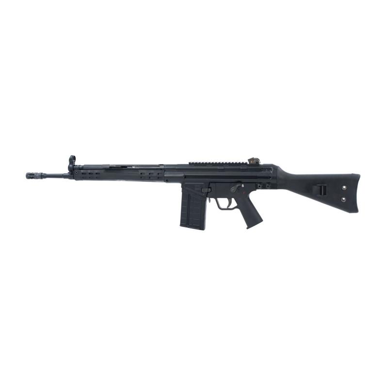 Model PTR 91 A3S .308 Winchester/7.62mm NATO 18 Inch Threaded Barrel 5/8x24 TPI Black Finish Black Polymer Fixed Stock 20 Round