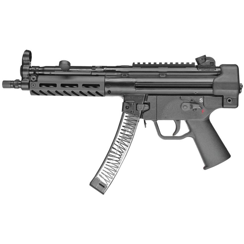 9CT, Semi-automatic Pistol, 9MM, 8.86" Threaded Barrel, Steel Frame, Black Finish, 30Rd, 2 Mags, 3 Lug Barrel, Aluminium M-LOK Handguard, Welded Scope Mount PTR601