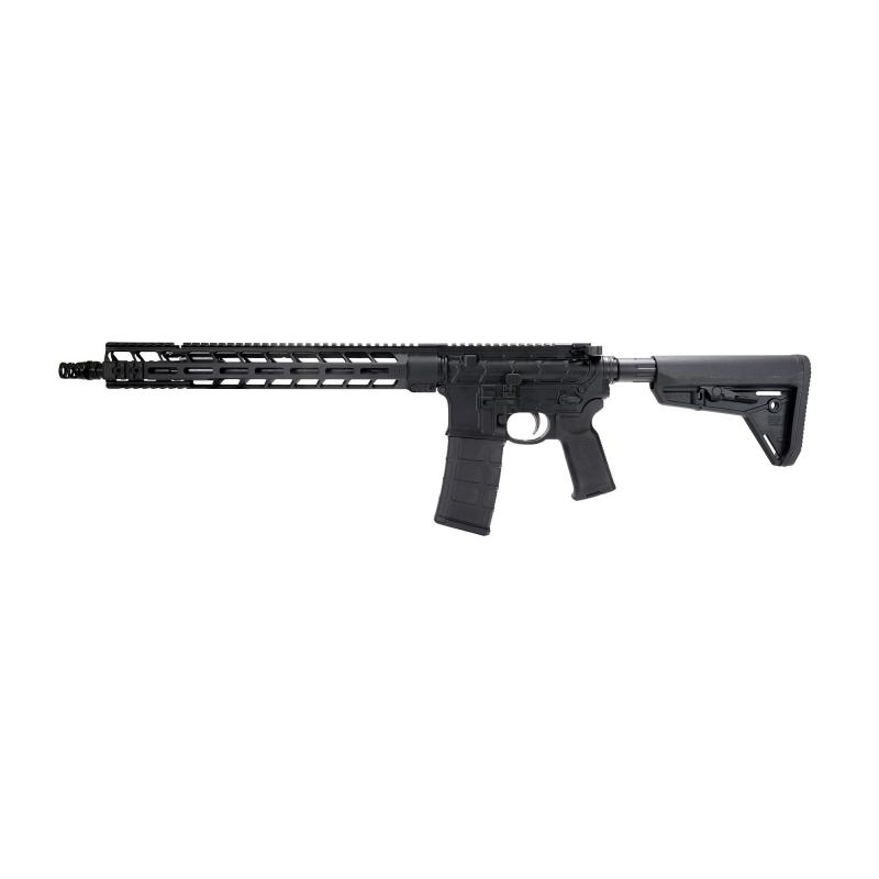 MK1, Mod 2, Semi-automatic Rifle, 223 Wylde/556NATO, 16.1" Barrel, Mid-length Gas System, 1:8 Twist, FSC556 Muzzle Device, Anodized Finish, Black, BCM GUNFIGHTER Grip, BCM GUNFIGHTER Stock, 30 Rounds, 1 Magazine MK1-M2R-223-16