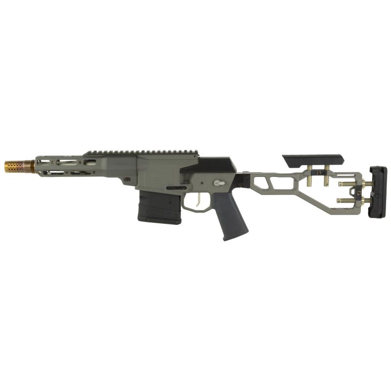 The Fix, Bolt Action, Short Barrel Rifle, 8.6 Blackout, 8" Threaded Barrel, M18-1.5, Clear Anodized Finish, Black, Folding and Adjustable Stock, Two Stage Trigger, Free FLoat Q-Sert Handguard, Right Hand, 10 Rounds, 1 Magazine, Product Finishes, Shade Va