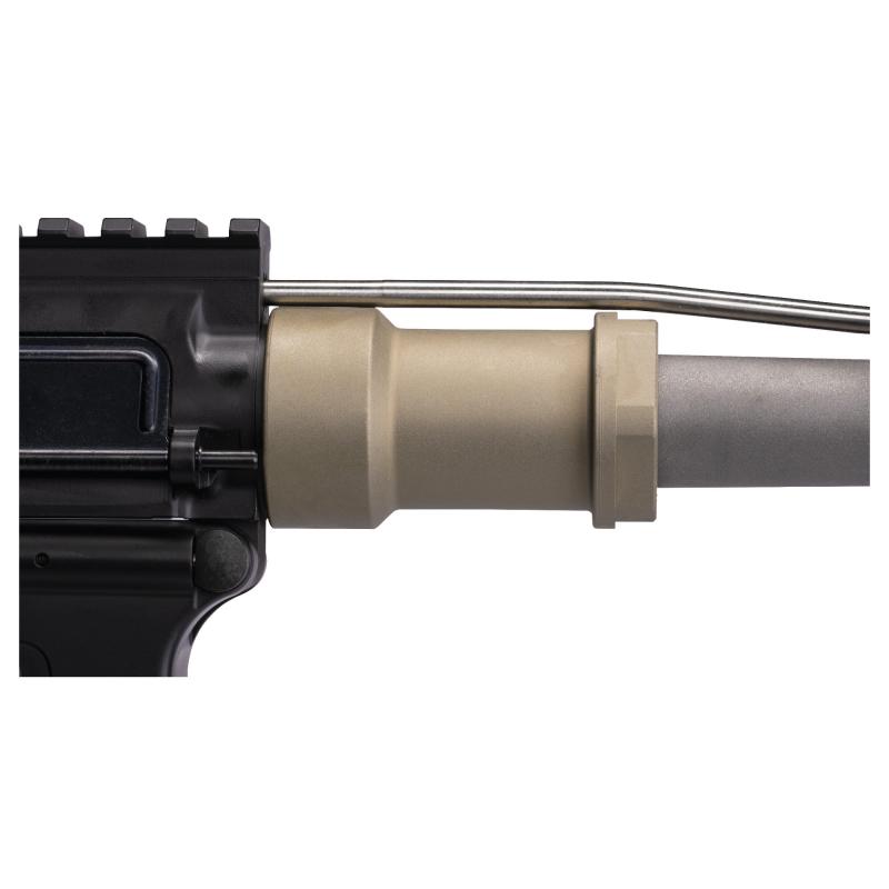 Honey Badger Barrel Nut, Fits Honey Badger/AR-15 Upper Receivers, Clear Anodized Finish, Gray NUT-BARREL-HB