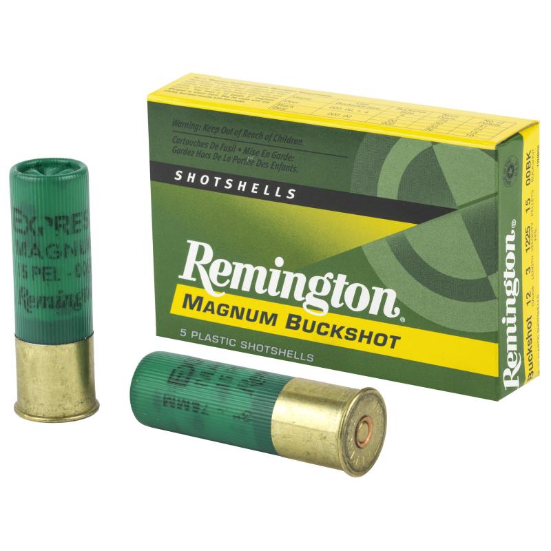 Express 12 Gauge 3 Inch 1225 FPS 15 Pellets 00 Buck