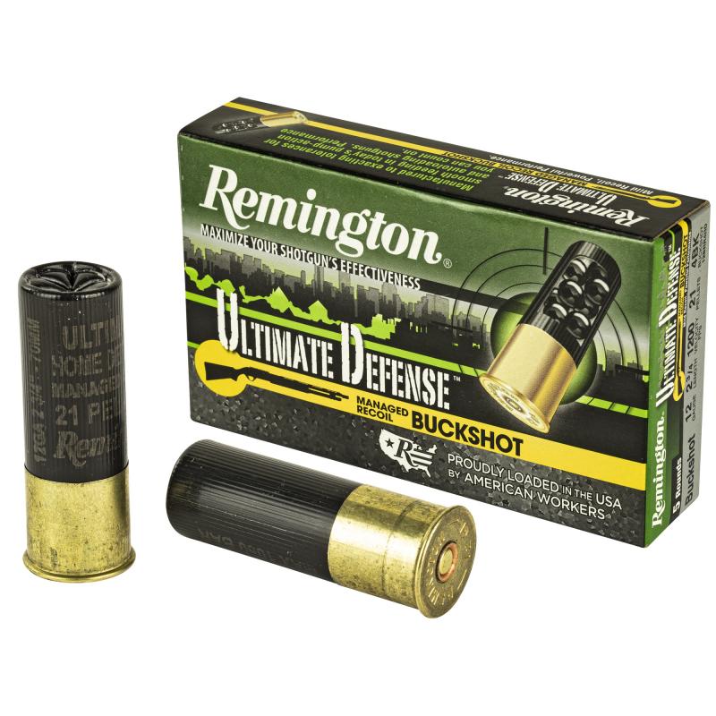 Ultimate Defense, 12 Gauge 2.75", #4 Shotshell, 21 Pellets, 5 Round Box 20637