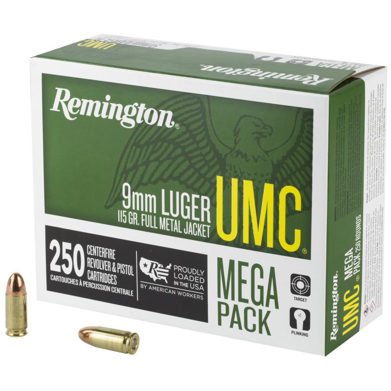 UMC 9mm Luger 115 Grain Metal Case 250 Pack
