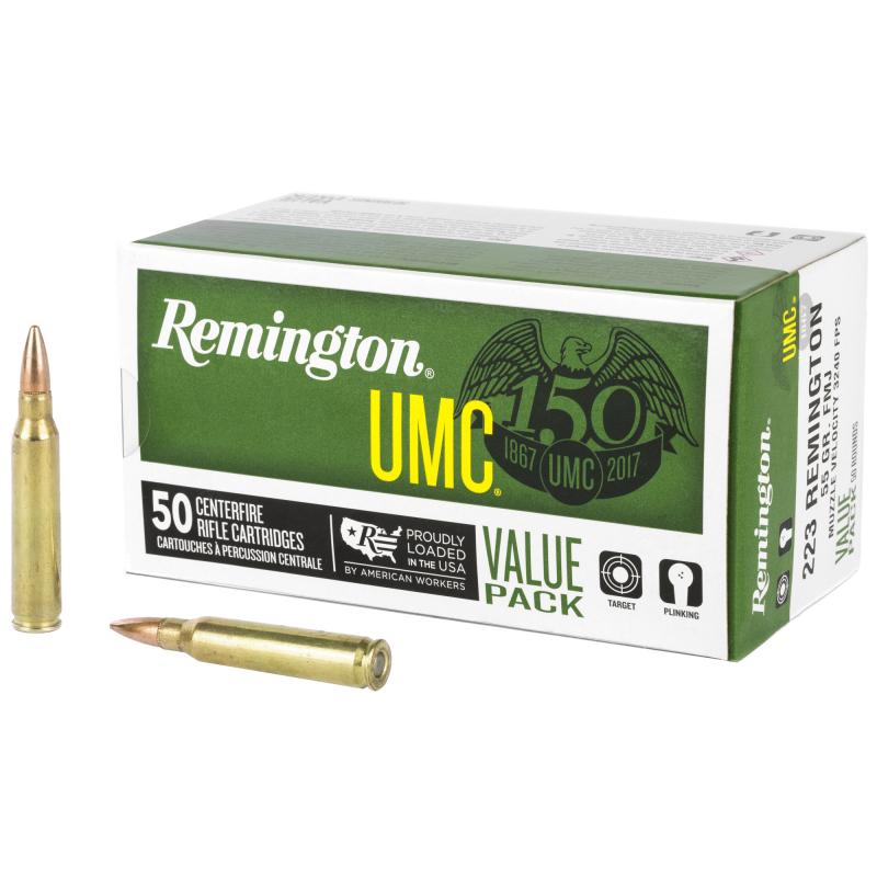 UMC .223 Remington 55 Grain Metal Case 50 Per Box