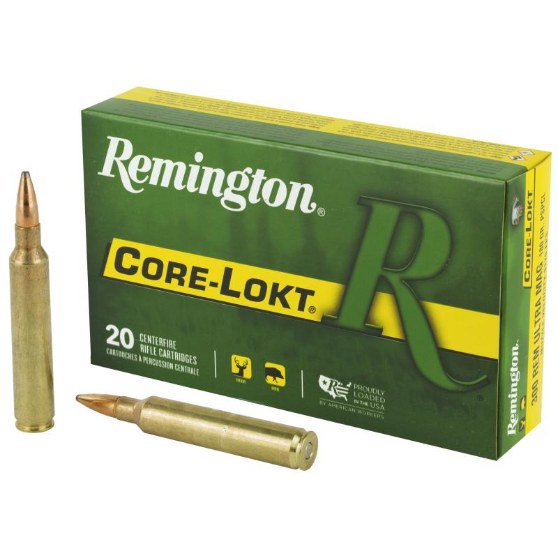 Core-Lokt PSP, 300 Remington Ultra Magnum, 180 Grain, Pointed Soft Point, 20 Round Box 27641