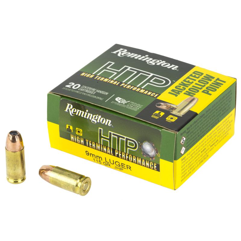 High Terminal Performance, 9MM, 115 Grain, Jacketed Hollow Point, 20 Round Box 28288