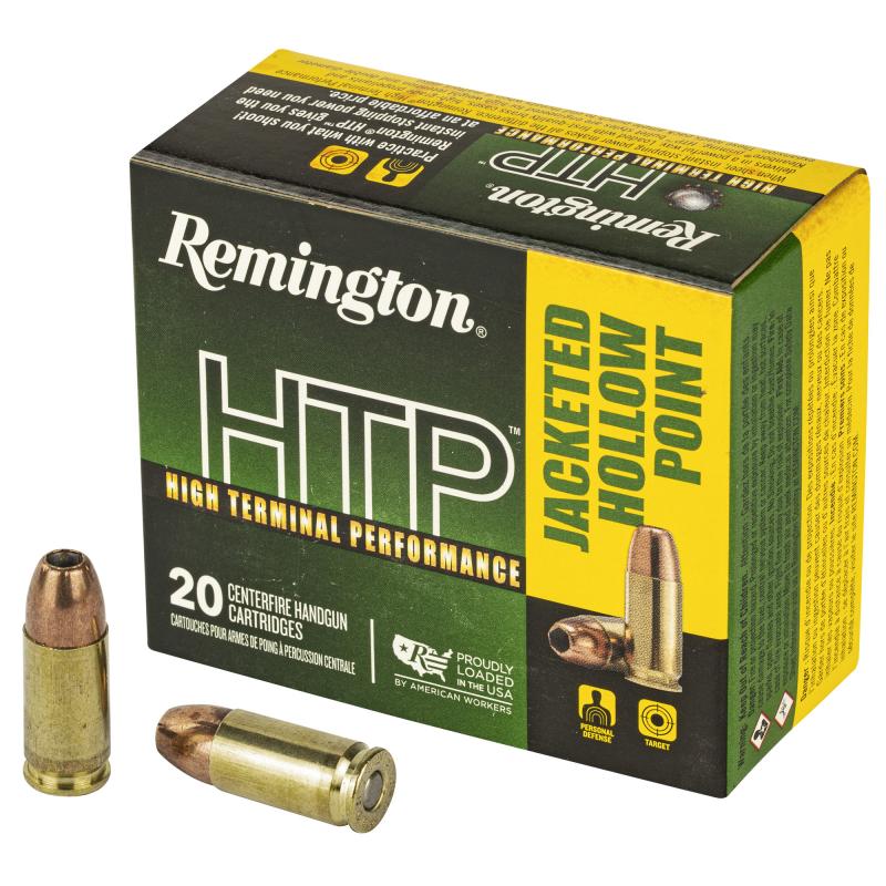 High Terminal Performance, 9MM, 147 Grain, Jacketed Hollow Point, 20 Round Box RTP9MM8A