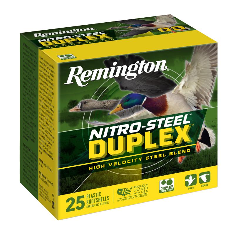 Nitro Steel Duplex, 12 Gauge 3" Chamber, BB #2, Steel Shot, 25 Round Box R20323