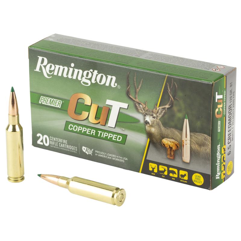 Premier CuT, 6.5 Creedmoor, 120 Grain, Copper Tipped, 20 Round Box R22334