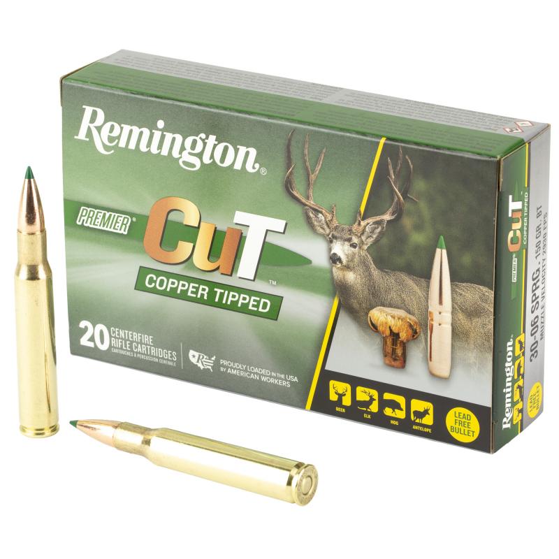 Premier CuT, 30-06 Springfield, 165 Grain, Copper Tipped, 20 Round Box R22343