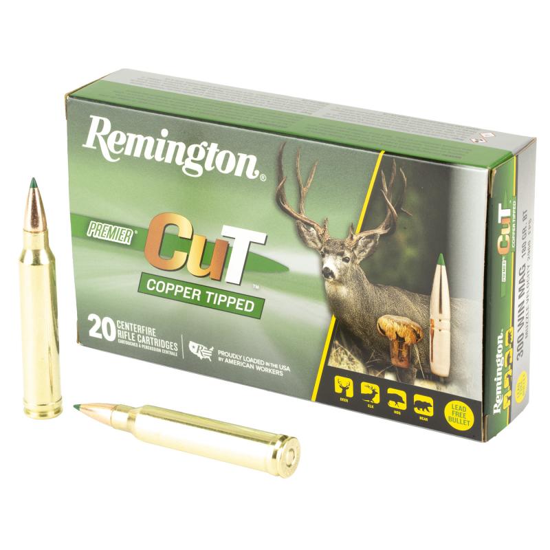 Premier CuT, 300 Winchester Magnum, 180 Grain, Copper Tipped, 20 Round Box R22345