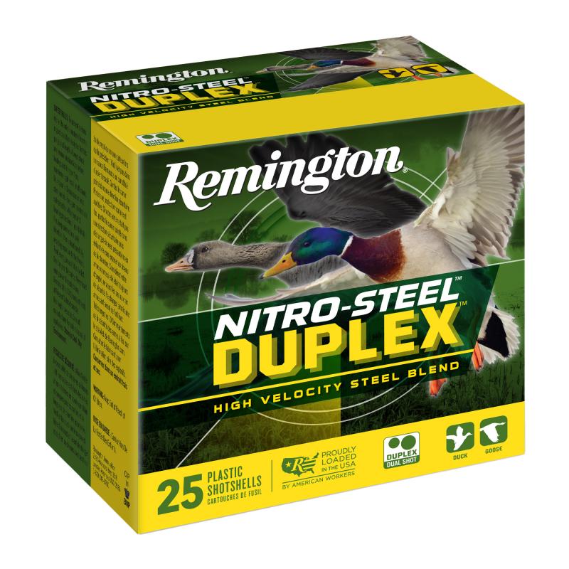 Nitro Steel Duplex, 12 Gauge, 3" Chamber, BBX, Steel Shot, 25 Round Box R26645