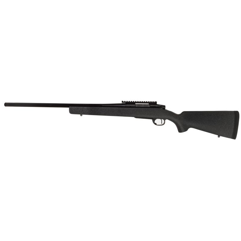 700, Alpha 1 Hunter, Bolt Action Rifle, 7MM PRC, 24" Barrel, Threaded 5/8X24, Satin Finish, Black, Timney Hunter Elite Straight Trigger, Composite Carbon Fiber Stock, Gray with Black and White Speckles, 3 Rounds, Right Hand R68920