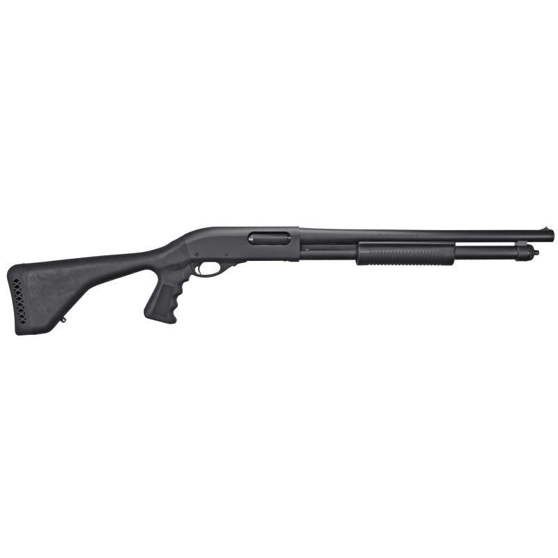 870 Tactical, Pump Action, 12 Gauge, 3" Chamber, 18.5" Barrel, Black, Synthetic Pistol Grip Stock, Cylinder Bore, Bead Sight, 6 Rounds R81205