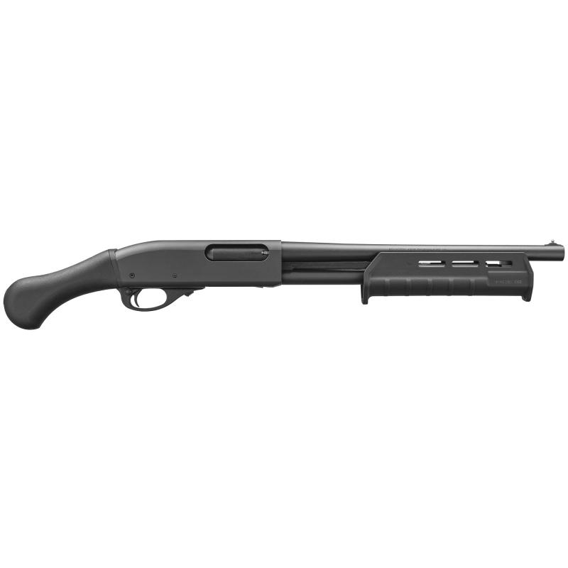 870 Tac-14, Pump, 12 Gauge, 3" Chamber, 14" Cylinder Bore Barrel, Black Oxide Finish, Shockwave Pistol Grip, Bead, 4 Rounds, 26.3" Overall Length R81230