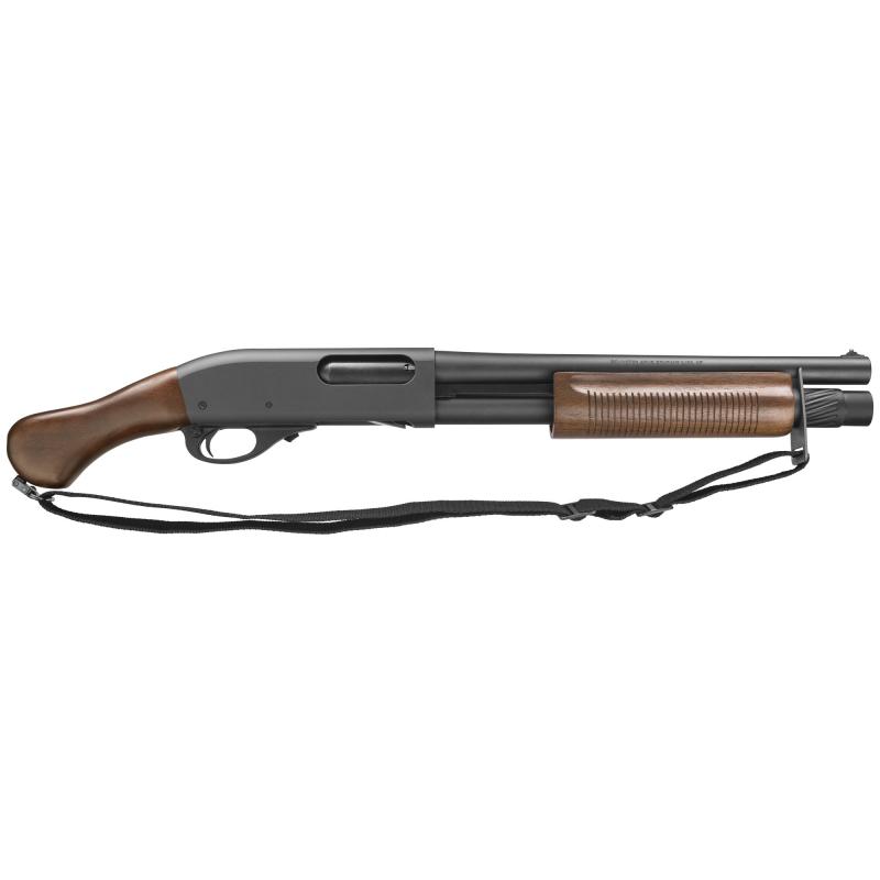 870 Tac-14, Pump Action, 12 Gauge, 3" Chamber, 14" Cylinder Bore Barrel, Matte Blued Finish, Walnut Shockwave Grip and Forend, Bead, 5 Rounds, 26.3" Overall Length R81231