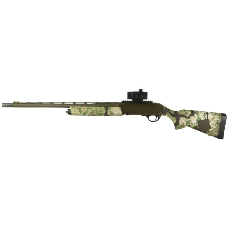 V3 Turkey Pro, Semi-automatic, 12 Gauge, 3" Chamber, 22" Barrel, Synthetic Kryptek Obskura Transitional Stock and Forend, Burnt Brozne Cerakote Finish, 4 Rounds, Includes Extended Tru Glo Head Banger Choke Tube R83463