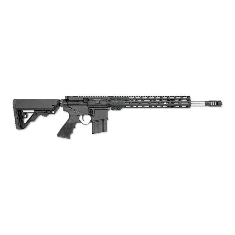 LAR-15M All Terrain Hunter, Semi-automatic, AR, 223 Wylde, 18" Stainless Steel Barrel, RRA Operator Muzzle Brake, Anodized Finish, Black, Hogue Rubber Grip, RRA 2-Stage Ultra Match Trigger, Mid-length Gas System, RRA 6 Position Tactical Car Stock, RRA 13