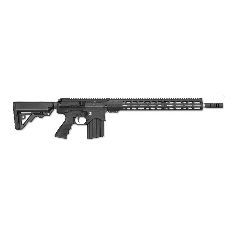 LAR-BT3 X Series, Semi-automatic, AR, 308 Winchester/762NATO, 18" Fluted Stainless Steel Barrel, RRA Hunter Muzzle Brake, Anodized Finish, Black, Mid-Length Gas System, Hogue Rubber Grip, RRA 2-Stage Ultra Match Trigger, RRA Operator CAR Stock, RRA 17" F