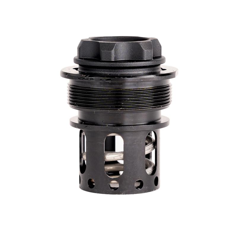 Universal Cage, Muzzle Adapter, 1/2X28, Compatible with Alaskan 360, Matte Finish, Black CAGE002