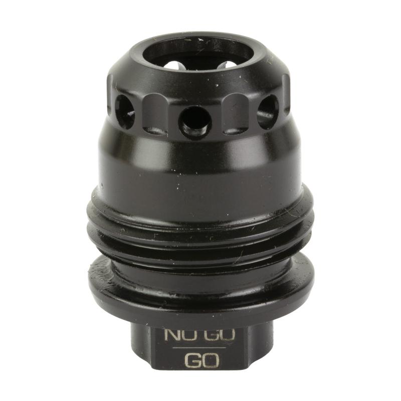 M2 Muzzle Brake, 1/2X28 Thread Pitch, 1.5oz, 1.3" Length, Anodized Finish, Black MB014