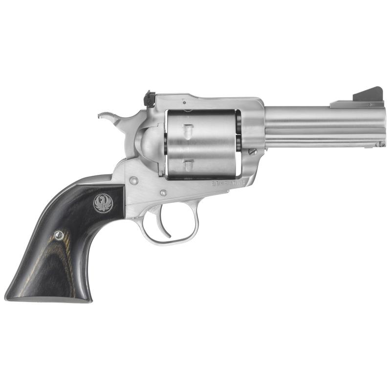 TALO Super Blackhawk, Revolver, Single Action, 44 Mag, 3.75" Barrel, Satin Stainless Finish, Steel Frame, Black Laminate Grips, Adjustable Sights, 6Rd 817