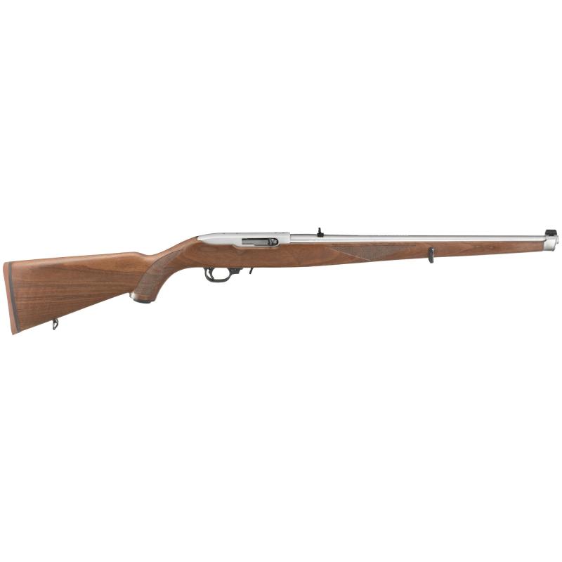 Talo 10/22 |22LR 18.5 Stainless Steel Barrel Mannlicher Walnut Stock, 10 Round Magazine