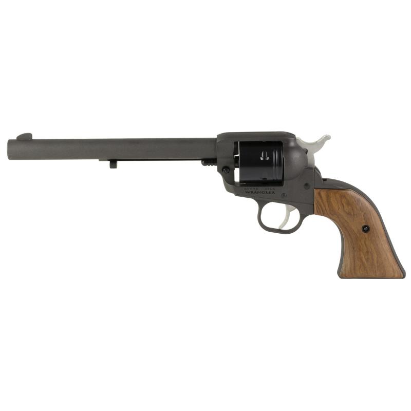 Wrangler, TALO Edition, Single Action, Revolver, 22LR, 7.5" Barrel, Alloy, Cerakote Finish, Cobalt, Walnut Grips, Blade Front and Integral Rear Sights, 6 Rounds, DeSantis Wild Hog Holster Included 02058