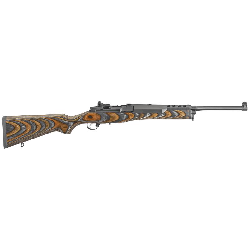Mini-14, TALO, Semi-automatic, 223 Remington, 556NATO, 18.5", Blued, Laminate, 5Rd, ARS & Blade Front 05886