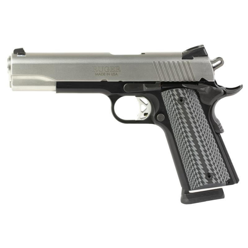 SR1911, Semi-Automatic, Aluminum Frame Pistol, 1911, 45 ACP, 5" Barrel, Anodized Finish, Black, Low-Glare Stainless Slide, G10 Grips, Extended Thumb Safety, Skeletonized Trigger, Drift Adjustable Novak 3 Dot Sights, 2 Magazines, (1) 8 Round, (1) 7 Round,