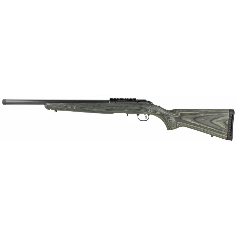 American Target .22 Long Rifle 18 Inch Threaded Barrel Satin Blue Finish Picatinny Rail Black Laminate Stock 10 Round