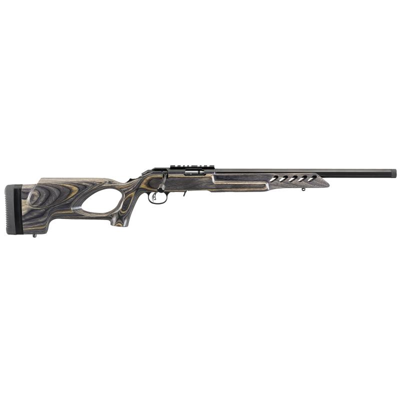 American Rimfire Target, Bolt Action, 22LR, 18" Threaded Target Barrel, Blue Finish, Laminated Thumbhole Stock, 10Rd, Picatinny Scope Base 08360