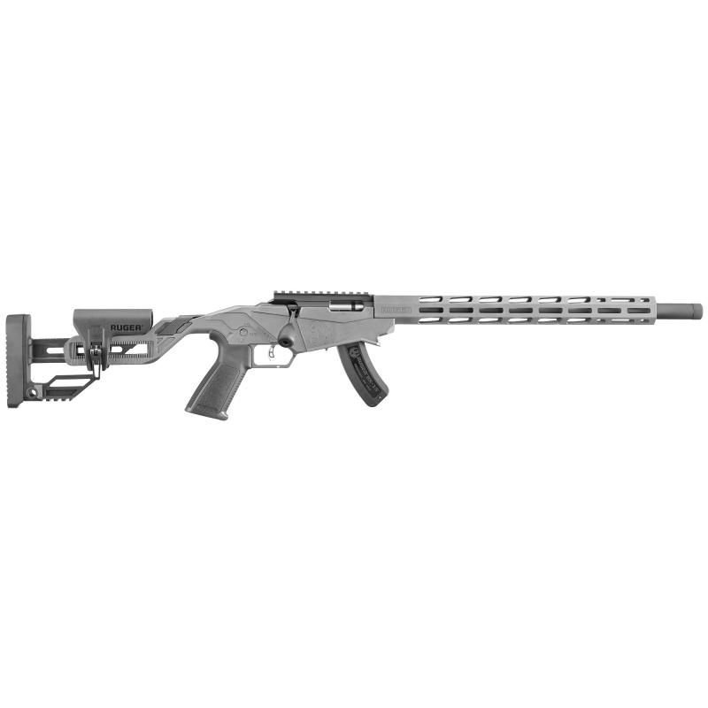 Precision Rimfire, TALO, Bolt, 22 LR, 18", Gray, Adjustable, Right Hand, Threaded, 15Rd 08408