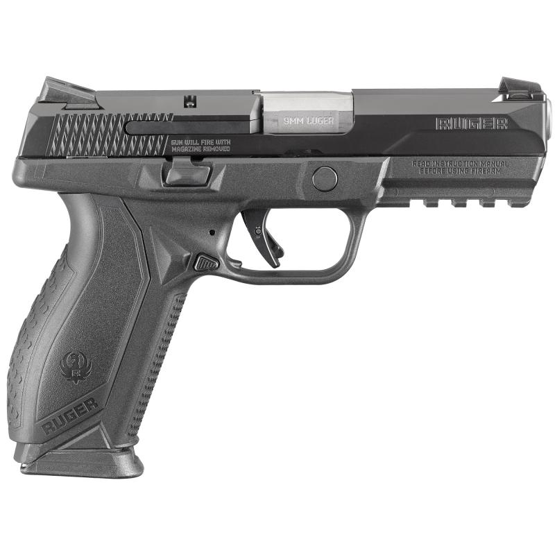 American Pistol 9mm 4.2 Inch Stainless Steel Barrel Black Nitride Slide Novak 3-Dot Sights Accessory Rail Black Grips 17 Round