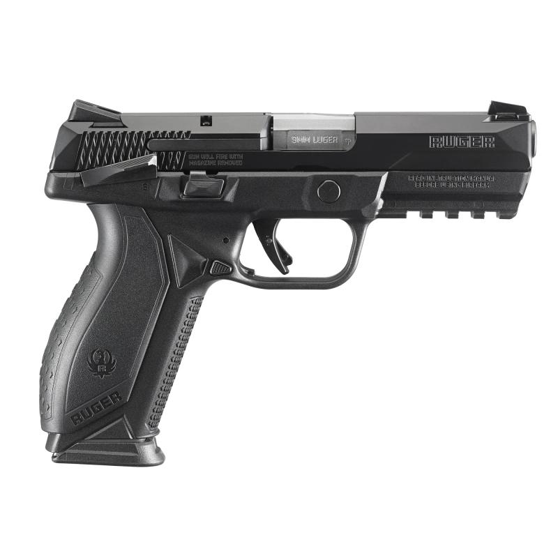 American 9mm 4.2 Inch Stainless Steel Barrel Black Nitride Slide Novak 3-Dot Sights Accessory Rail Manual Safety Black Grips 10 Round