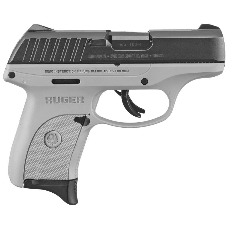 EC9s, Semi-automatic, Striker Fired, Compact, 9MM,3.1" Barrel, Gray Nylon Frame, Black Oxide Finish, 7Rd, 1 Magazine, Thumb Safety, Fixed Sights Integrated into the Slide 13201