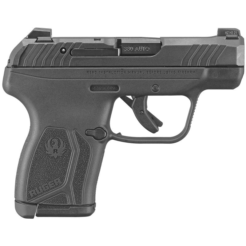 LCP MAX | 380ACP, 2.8" Barrel, Black Oxide Finish, Tritium Front Sight with White Outline Drift Adjustable Rear Sight, Integrated Trigger Safety, 10 Rounds, 1 Mag, Semi-automatic, Double Action Only, Compact Polymer Frame Pistol
