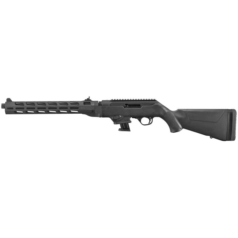 PC Carbine, Semi-automatic Rifle, 9MM, 16.12" Fluted/Threaded Heavy Barrel, Black Finish, Synthetic Stock, M-LOK Handguard, Adjustable Ghost Ring Rear Sight, Protected Blade Front Sight, 10Rd, Takedown 19117