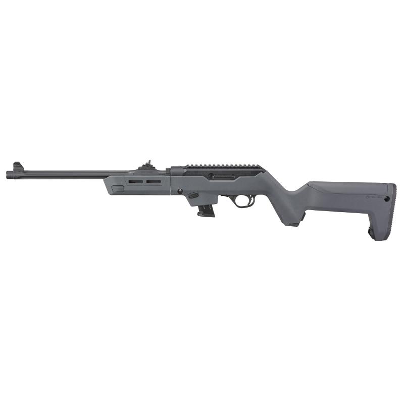 PC Carbine Magpul Backpacker, Semi-automatic Rifle, 9MM, 16.12" Fluted Barrel, Black Oxide Finish, Black, Stealth Gray Magpul Backpacker Stock, Adjustable Ghost Ring Rear Sight, Blade Front Sight, 10 Rounds, 1 Magazine 19135