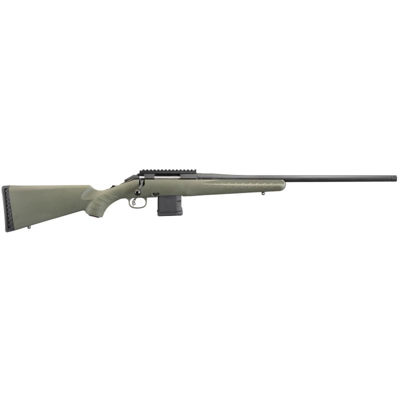 American Predator Rifle | 6.5 Creedmoor 22 Inch Threaded Barrel 5/8-24 TPI Moss Green Composite Stock w/ Scope Base 3 Round Detachable AI-Style Magazine