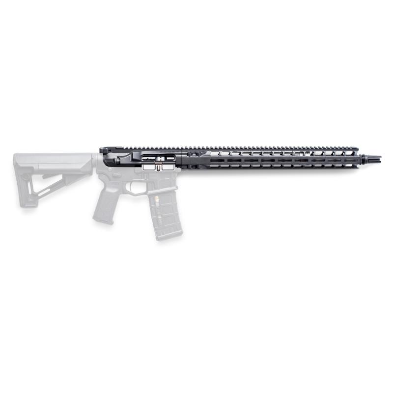 Complete Upper, 223 Wylde, 17.5" Barrel, 1:8 Twist, SilencerCo ASR Flash Hider, Intermediate Length Gas, 17" MLOK Handguard, Radian Raptor-SD Charging Handle, Radian Enhanced Bolt Carrier Group, Cerakote Finish, Black, Fits AR-15 R0026