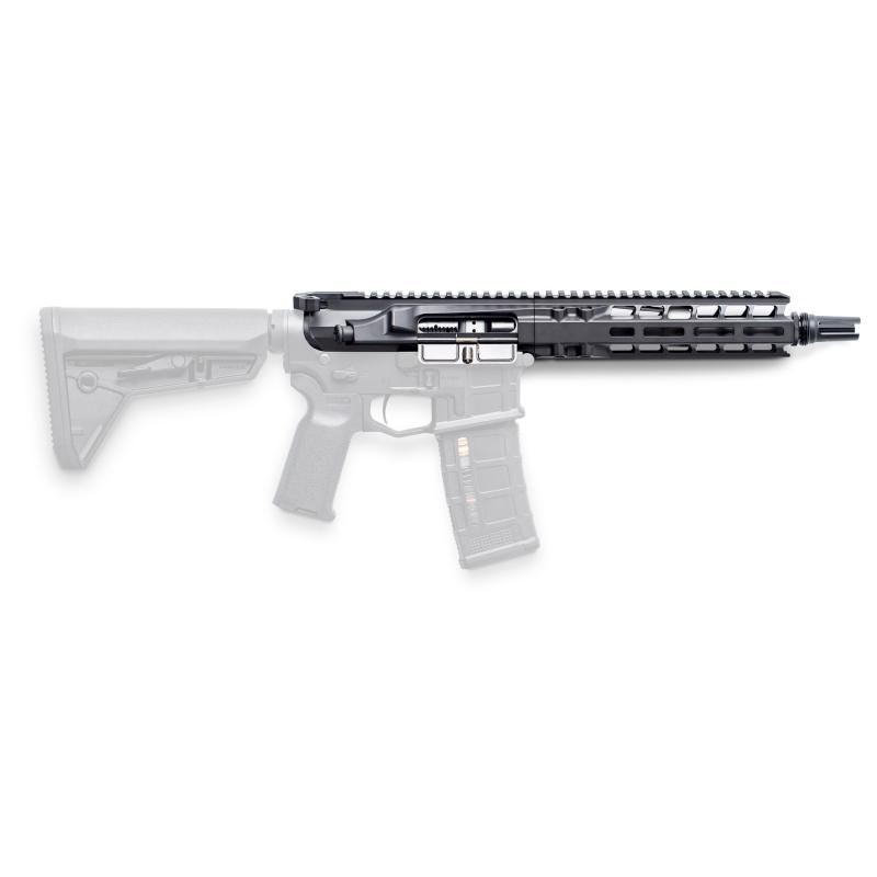 Complete Upper, 300 Blackout, 9" Barrel, 1:5 Twist, SilencerCo ASR Flash Hider, Pistol Length Gas, 8" MLOK Handguard, Radian Raptor-SD Charging Handle, Radian Enhanced Bolt Carrier Group, Cerakote Finish, Black, Fits AR-15 R0027